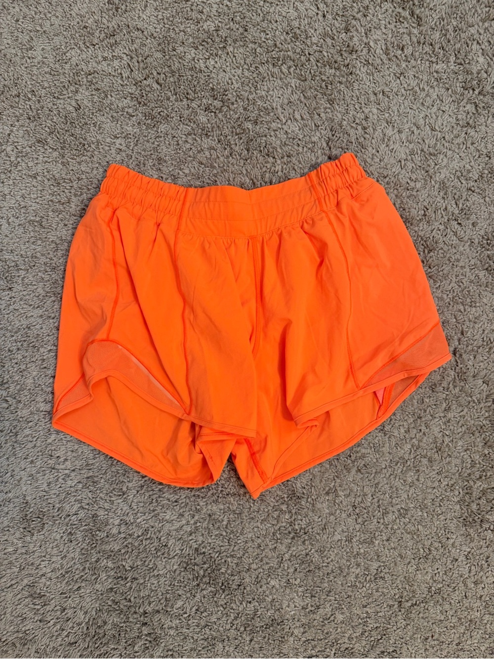 Lululemon Women's Neon Orange Hotty Hot Shorts